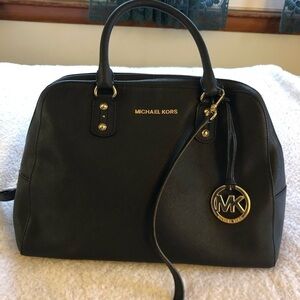Michael Kors Large Black Satchel Handbag